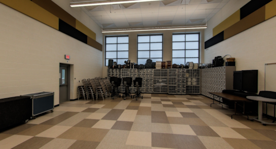 ems music athletic hallway