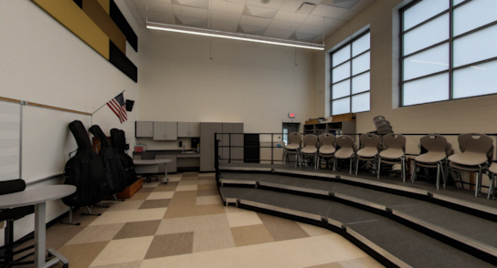 ems music athletic hallway